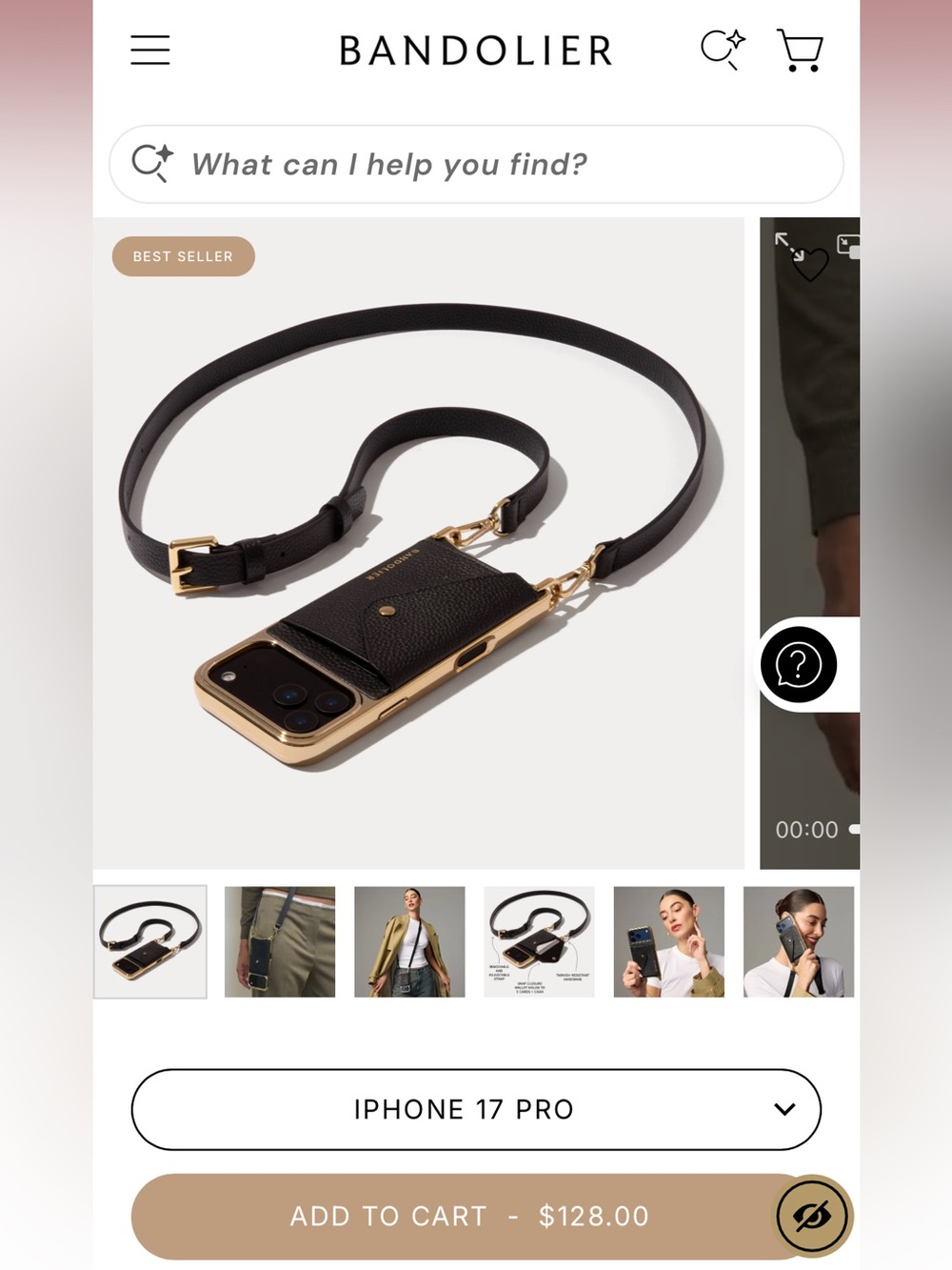BANDOLIER HAILEY PHONE CASE W CHARM WRISTLET IPHONE 17 pro
